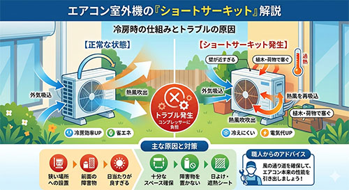 エアコンのショートサーキット解説